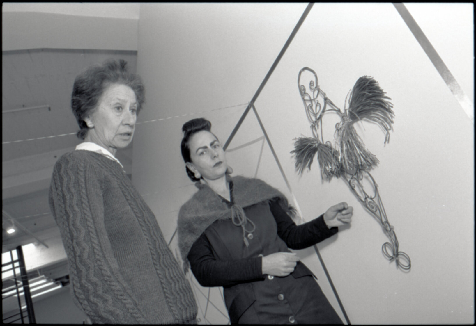 Artists, Jacquie Baxter (J C Sturm) and Jacqui Fraser, City Art Gallery