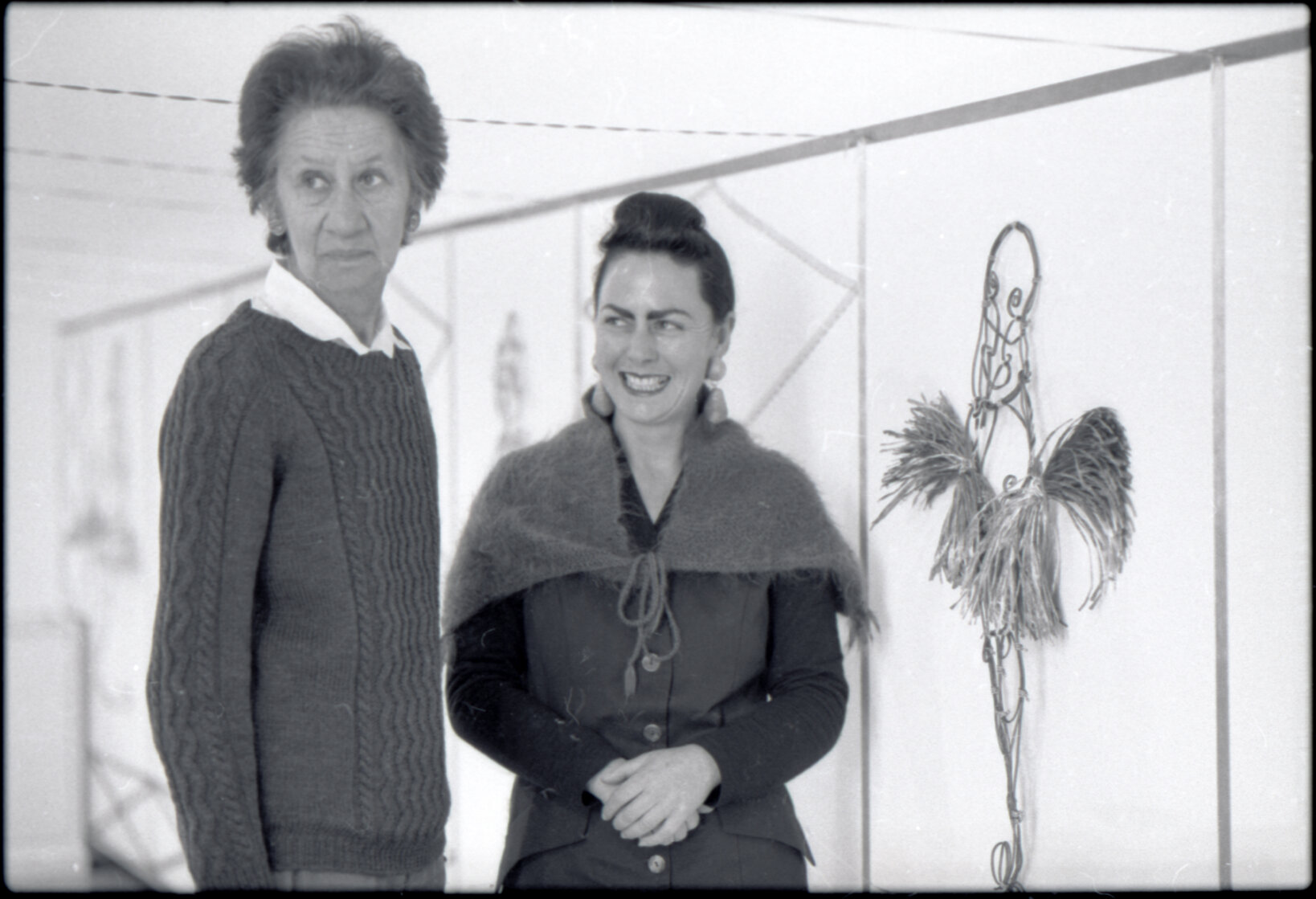 Artists, Jacquie Baxter (J C Sturm) and Jacqui Fraser, City Art Gallery