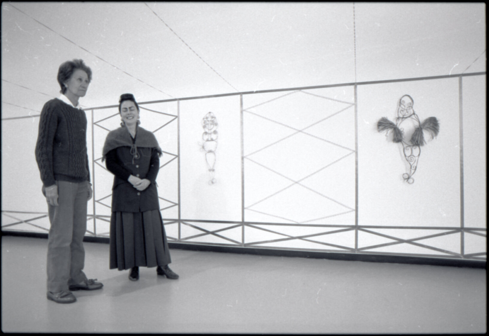 Artists, Jacquie Baxter (J C Sturm) and Jacqui Fraser, City Art Gallery