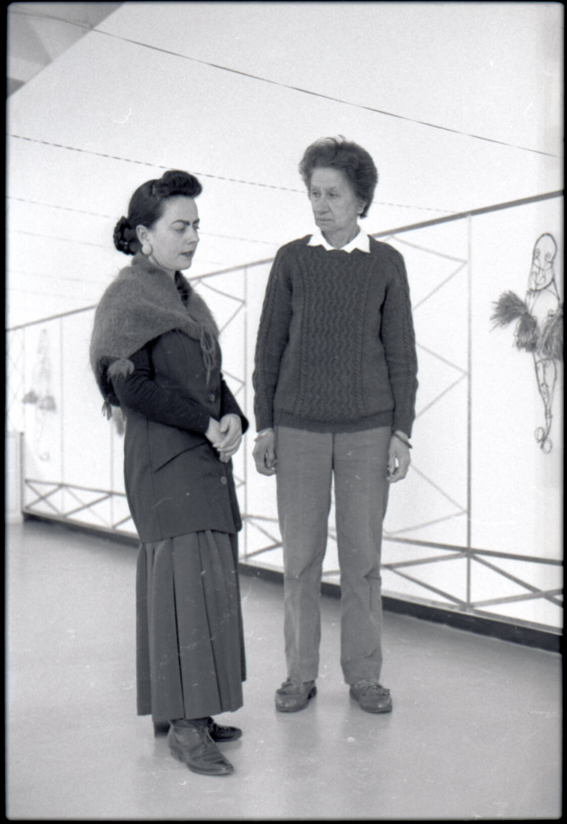 Artists, Jacquie Baxter (J C Sturm) and Jacqui Fraser, City Art Gallery