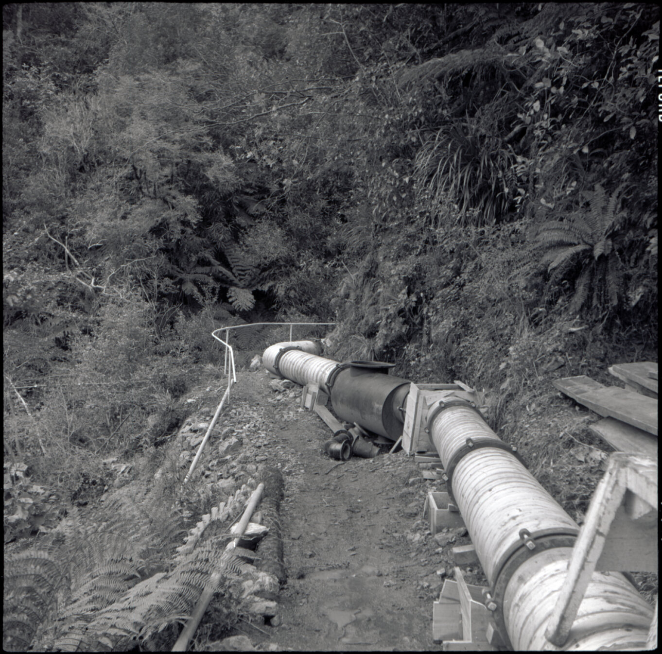 Orongorongo and Wainuiomata water catchment area, pipes