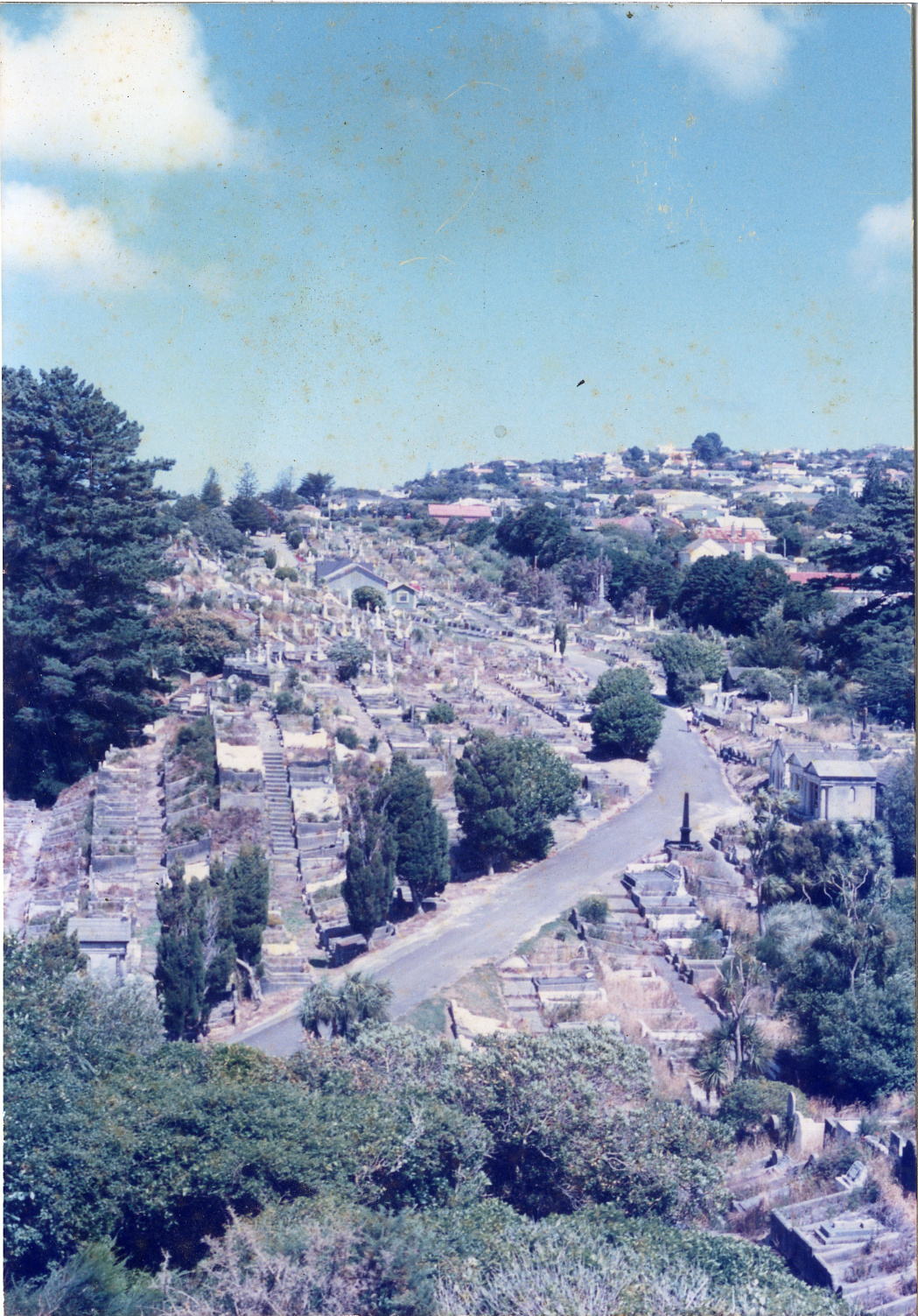 Karori Cemetery, Towards AEC2 and mess room, 17 January 1989