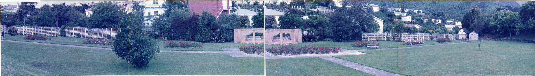 Karori Cemetery, Panorama of Garden of Remembrance, 14 December 1988