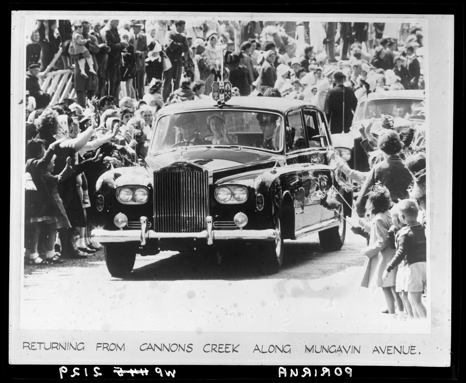 Queen Elizabeth returning from Cannons Creek