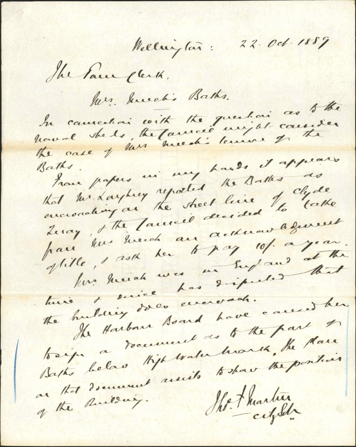 Mrs Meech's baths - City Solicitor