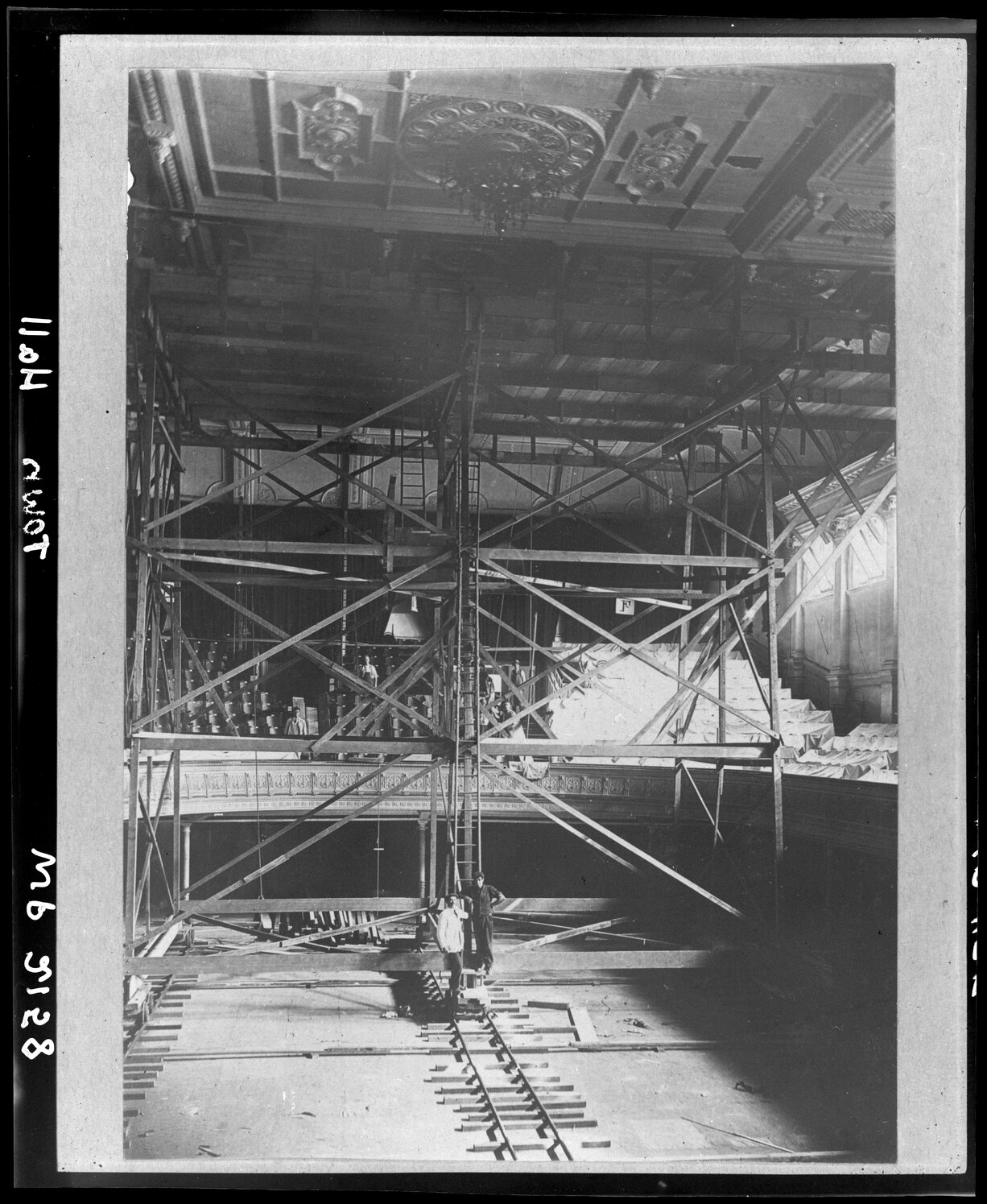 Interior of auditorium of the Town Hall.