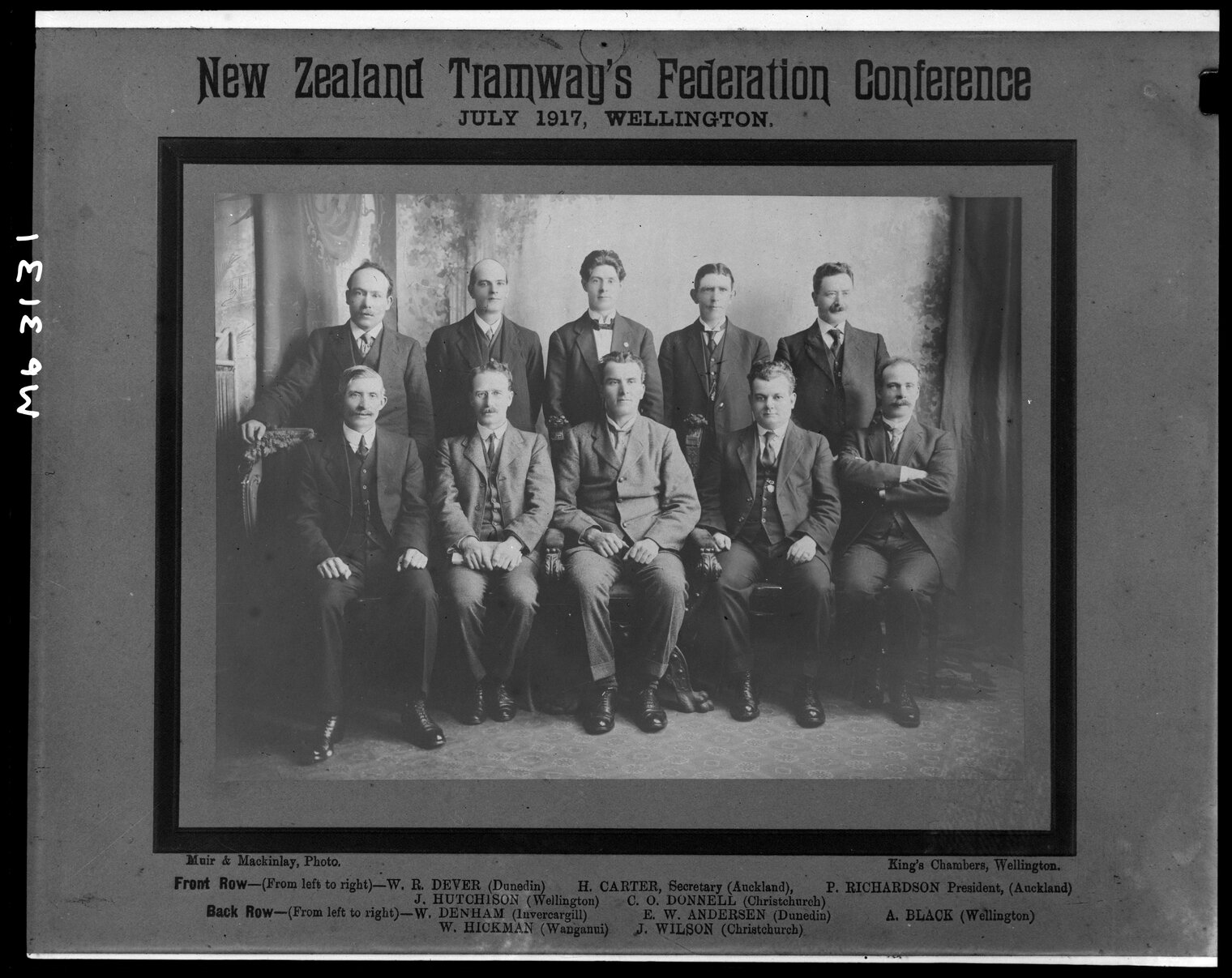 New Zealand Tramway's Federation Conference, group photograph