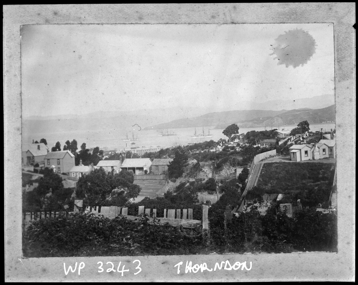 Thorndon, sailing ships in harbour