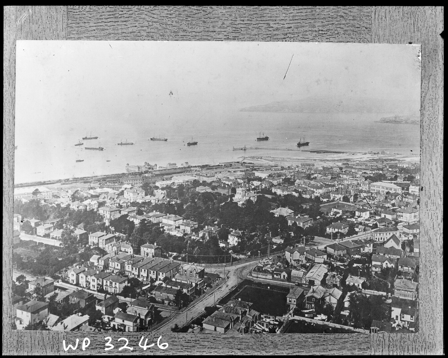 Thorndon, sailing ships in harbour