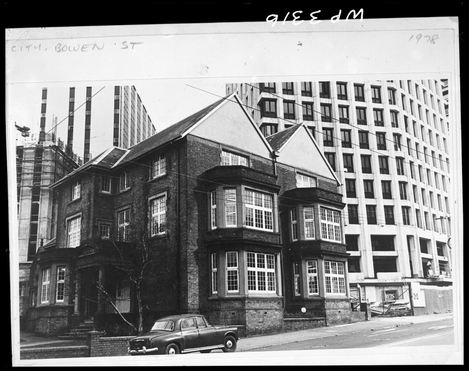 Turnbull House and skyscrapers