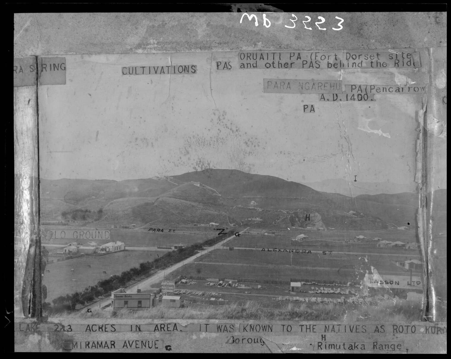 Miramar Panorama, Maori place names