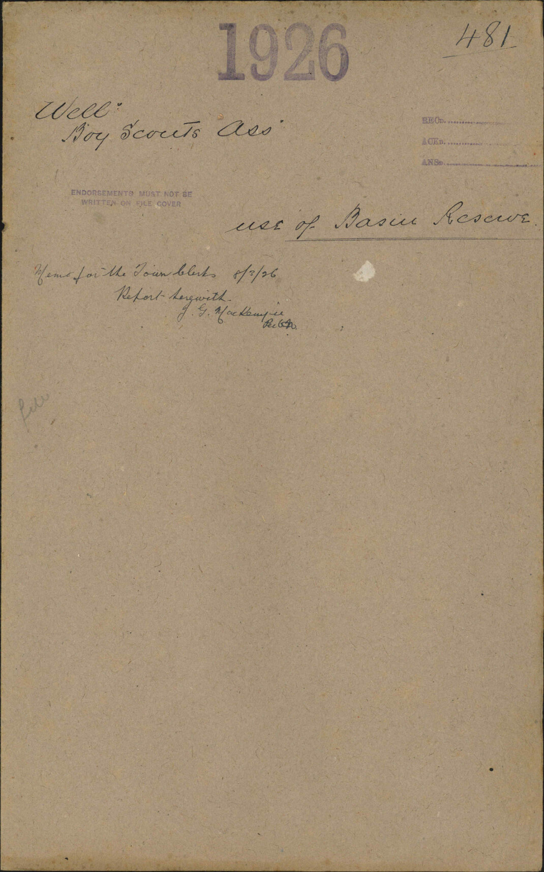 Use of Basin Reserve - Wellington Boy Scouts Association