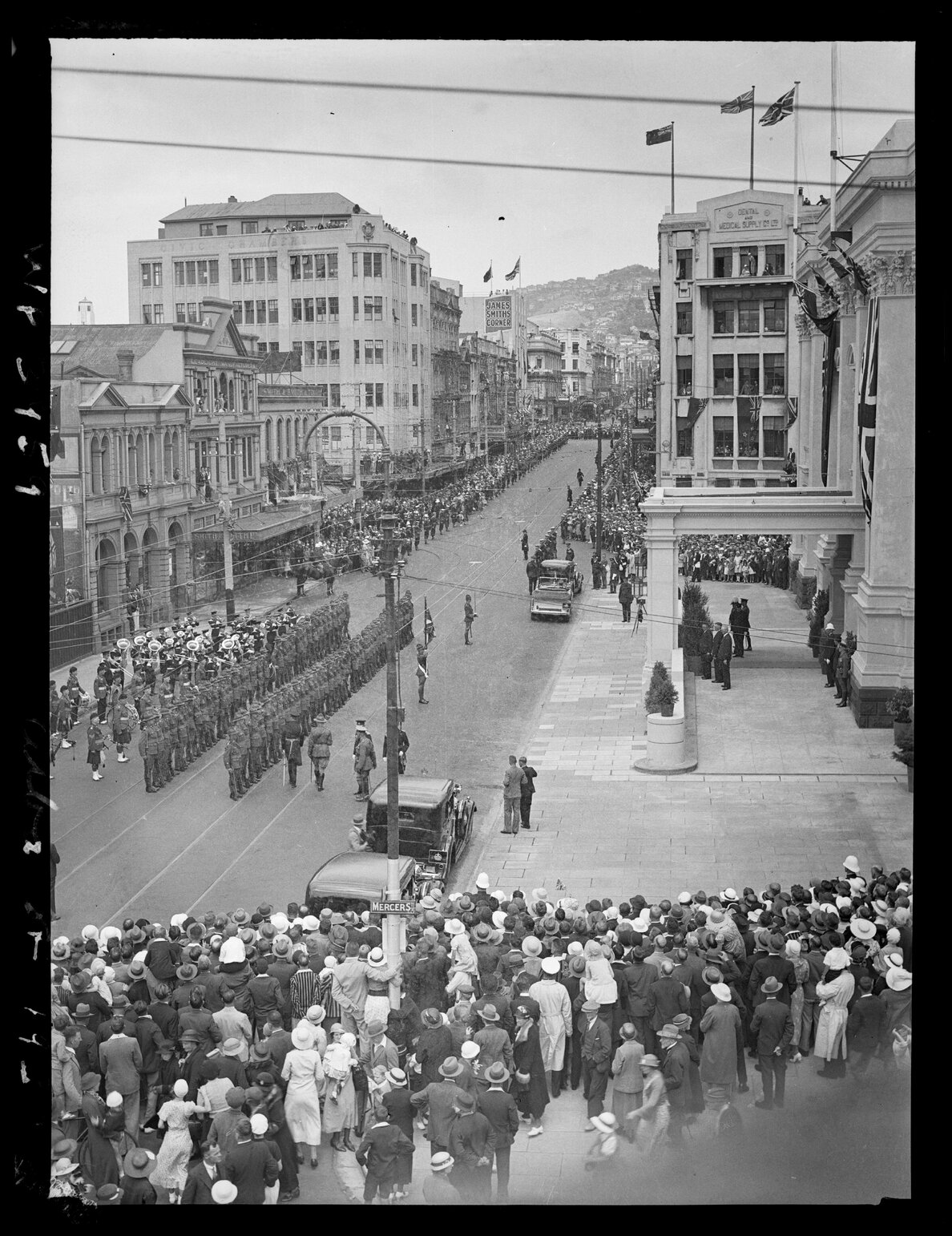 Ceremonial celebrations of George VI Coronation, Cuba Street