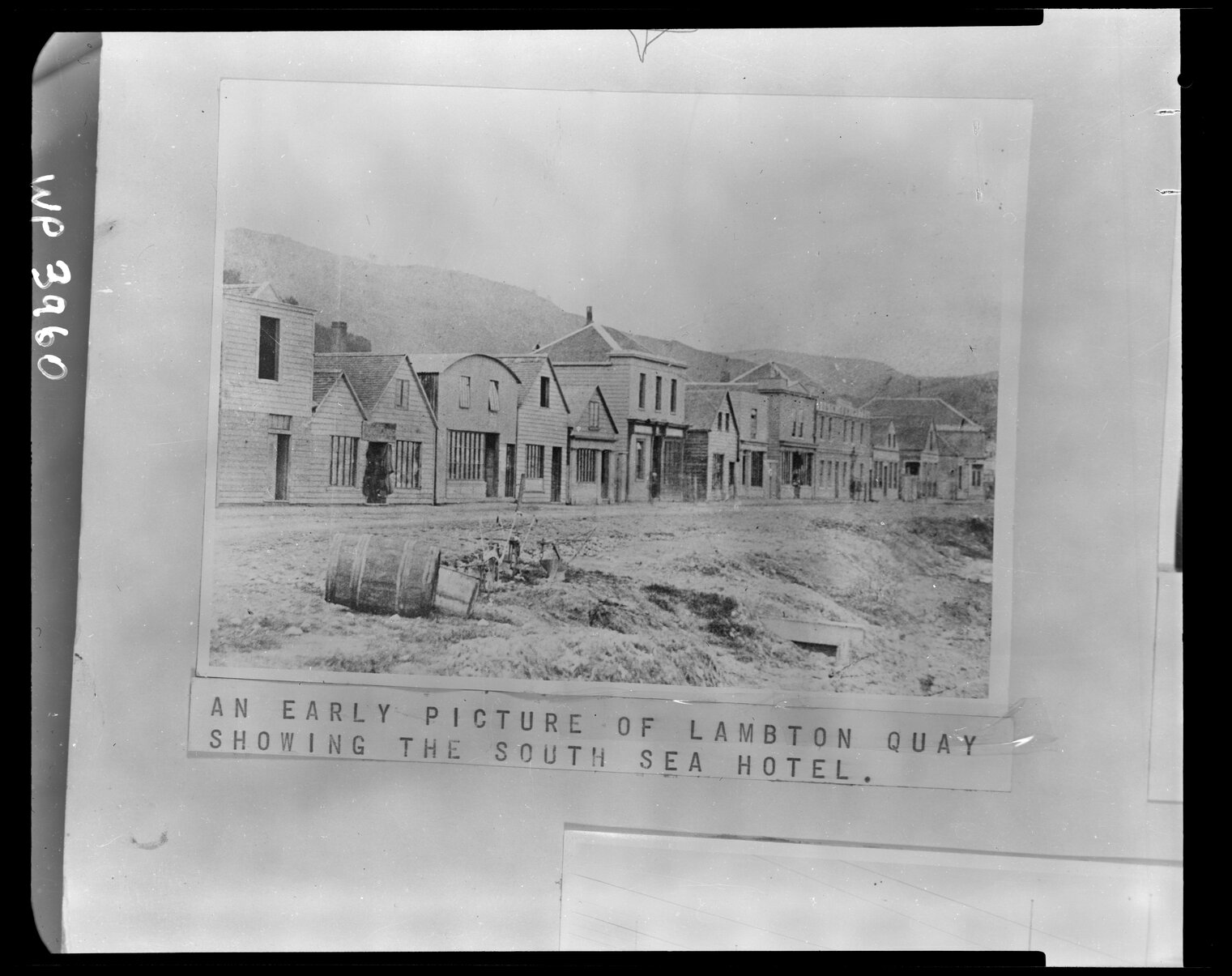 An Early Picture of Lambton Quay showing the South Sea Hotel