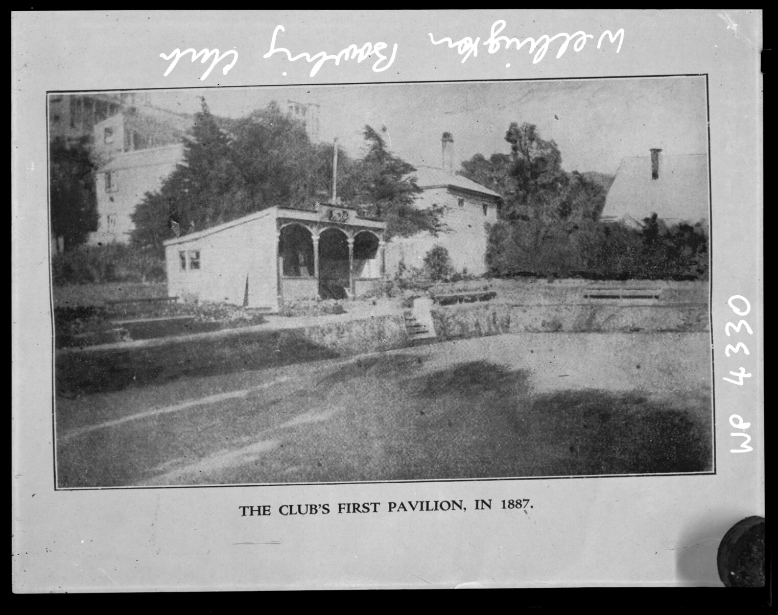 Wellington Bowling Club, the clubs first pavilion