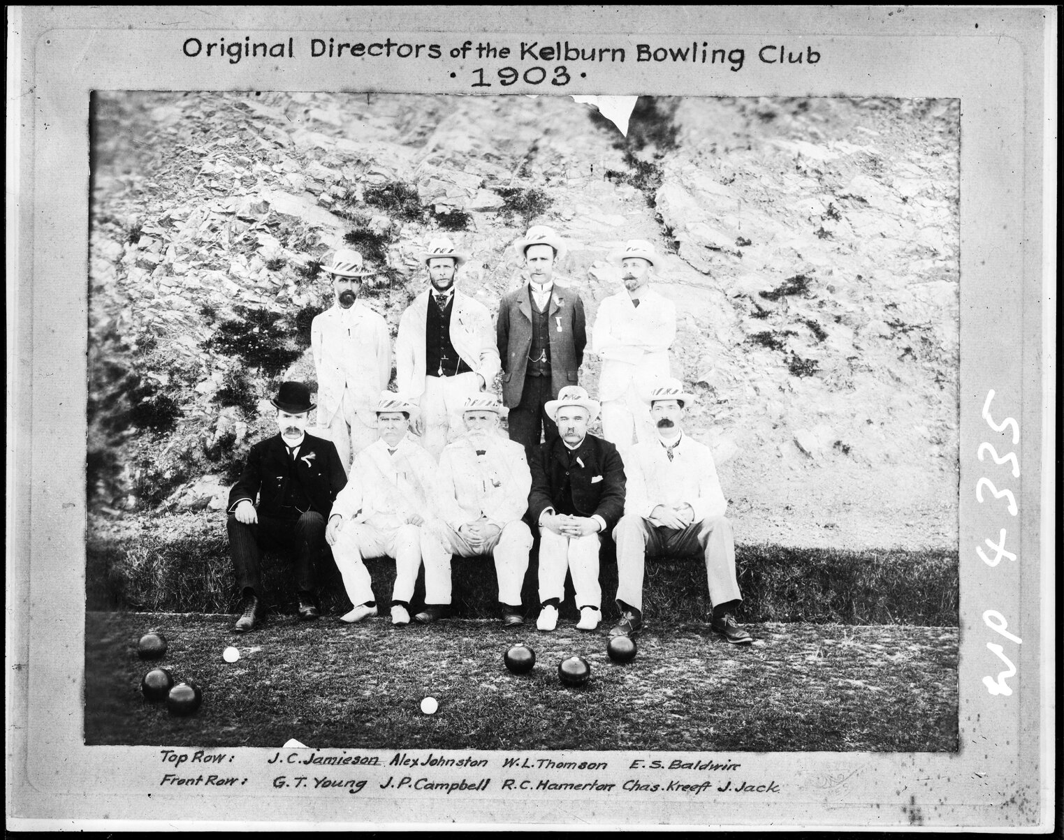 Original Directors of Kelburn Bowling Club