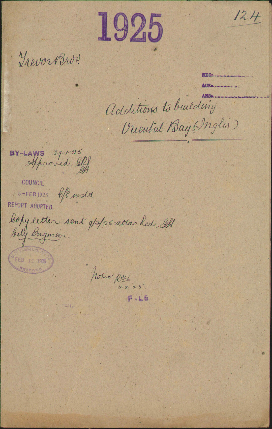 Additions to building, Oriental Bay (Inglis) [158 Oriental Bay] - Trevor Brothers