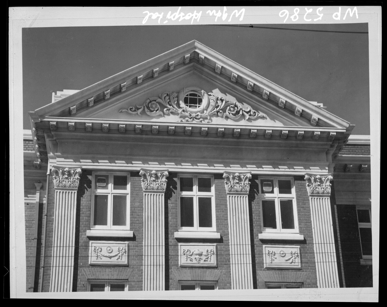 Front elevation, Wellington Public Hospital, Riddiford Street, Newtown