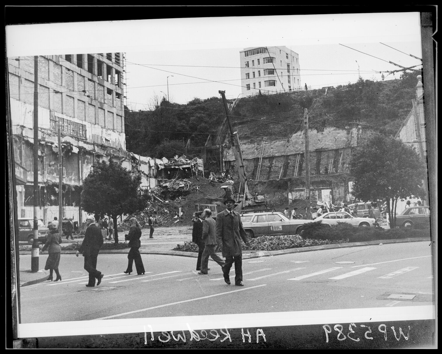 Site of demolished Hannah's building, Lambton Quay
