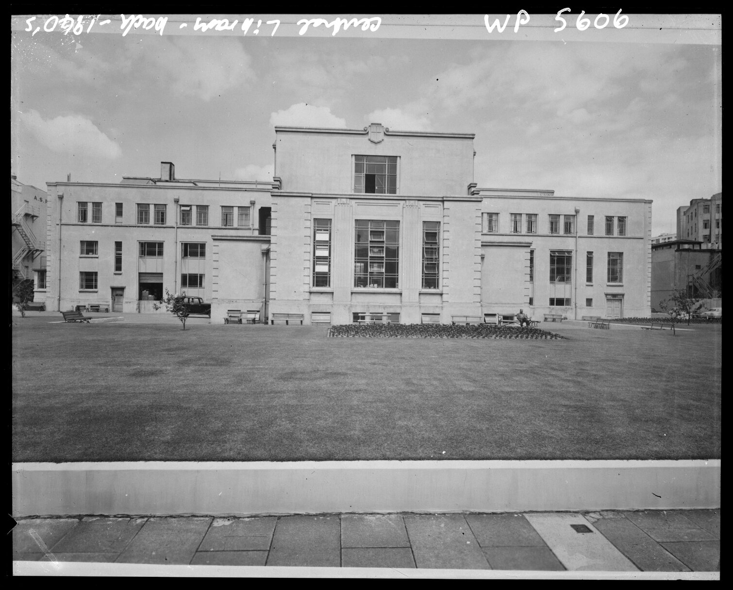 Back view of the Wellington Central Public Library, Harris Street