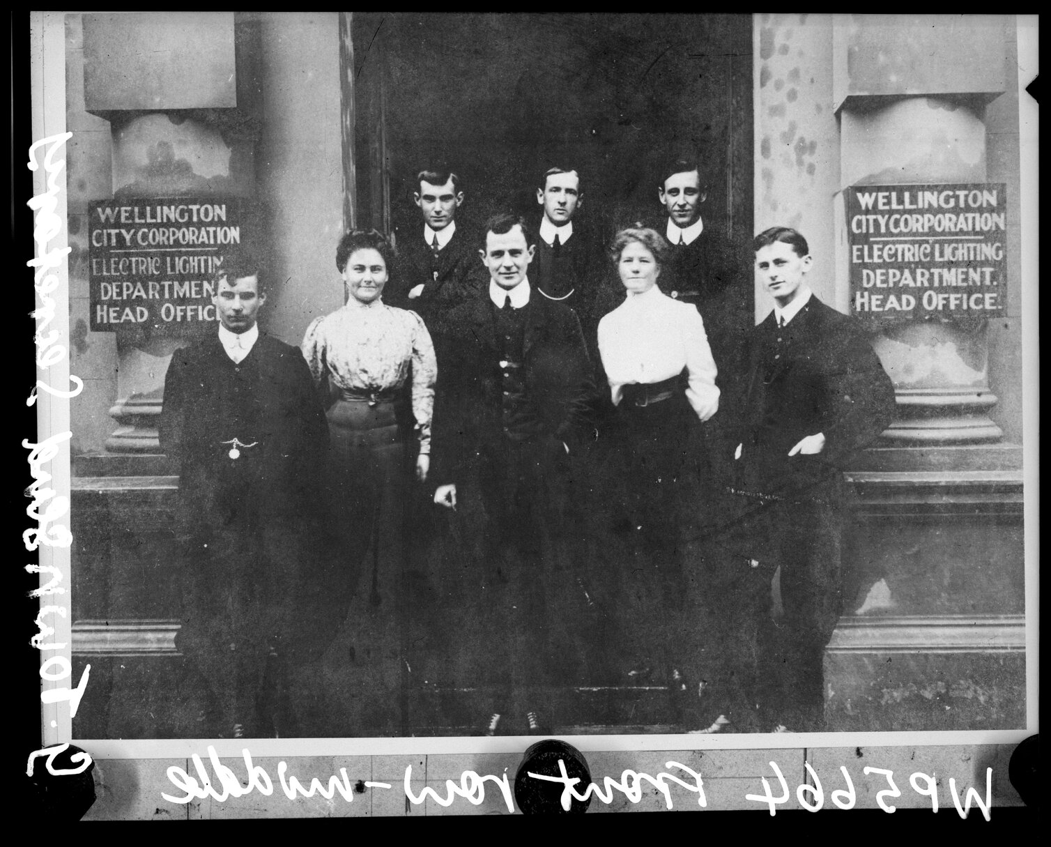 Staff of the Wellington City Corporation, Electrical Lighting Department, Head Office
