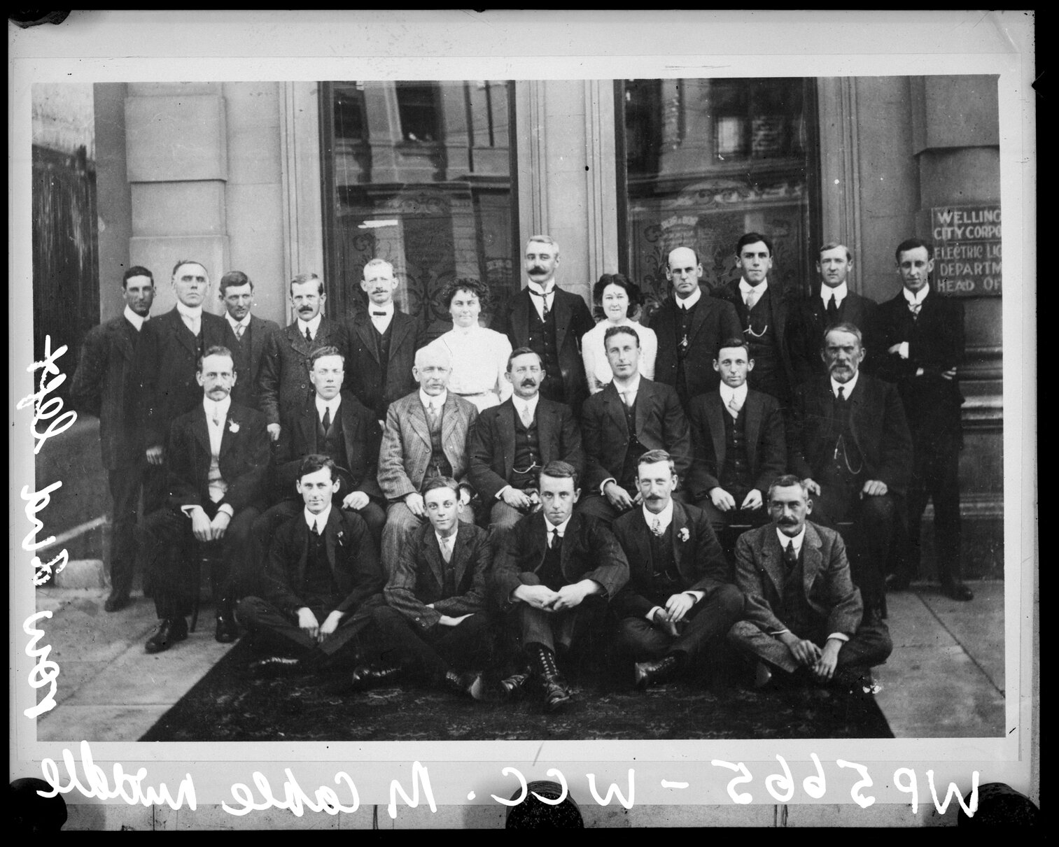 Staff of the Wellington City Corporation, Electrical Lighting Department, Head Office