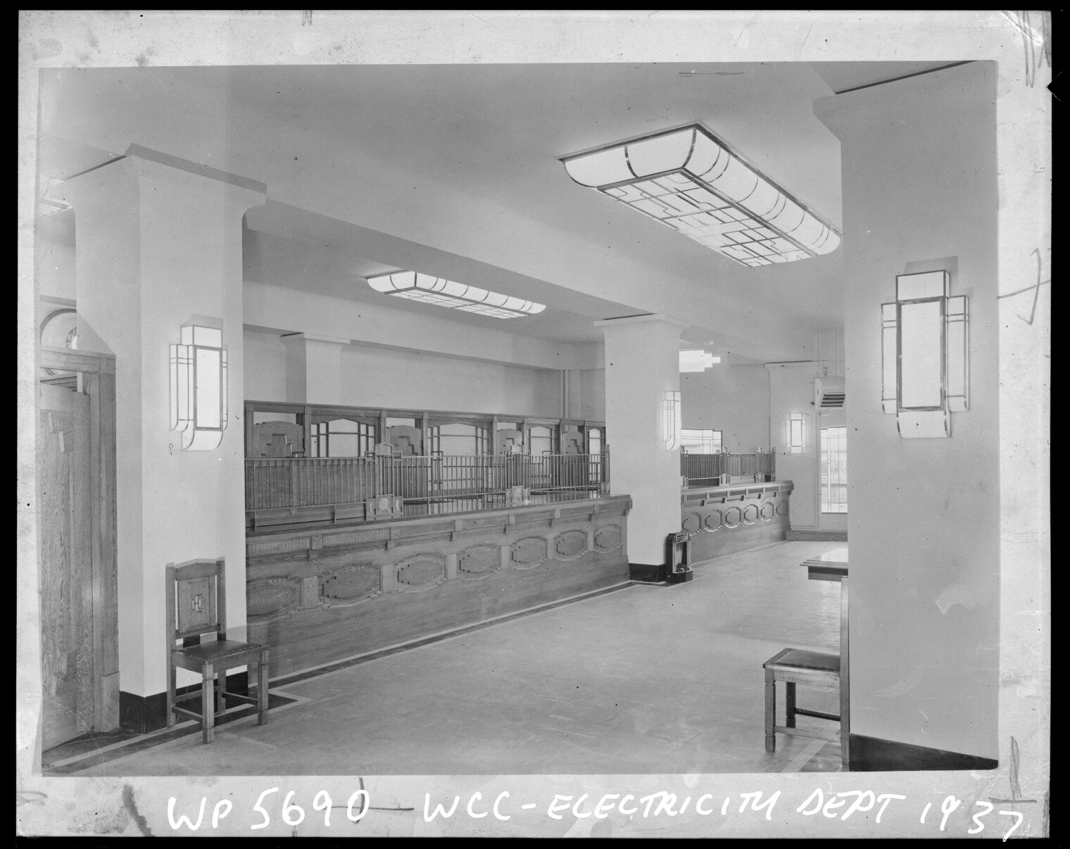 Showroom of the Wellington City Council Electricity Department