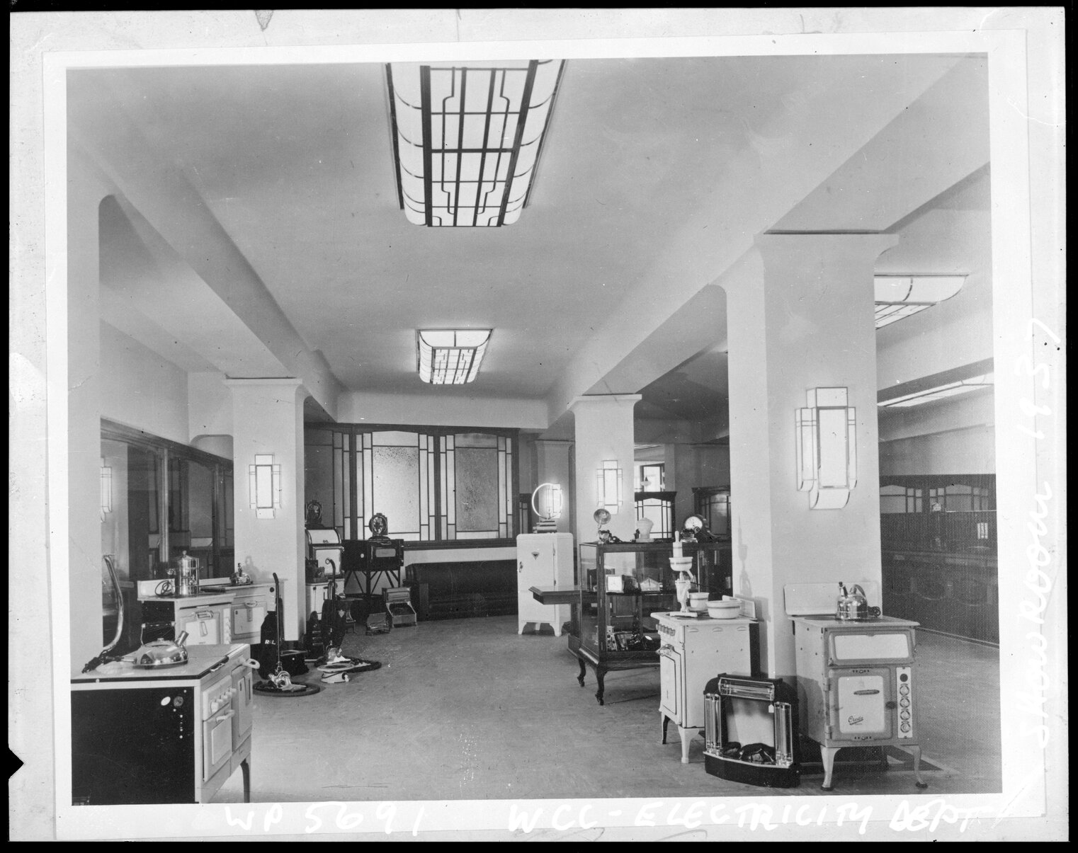 Showroom of the Wellington City Council Electricity Department