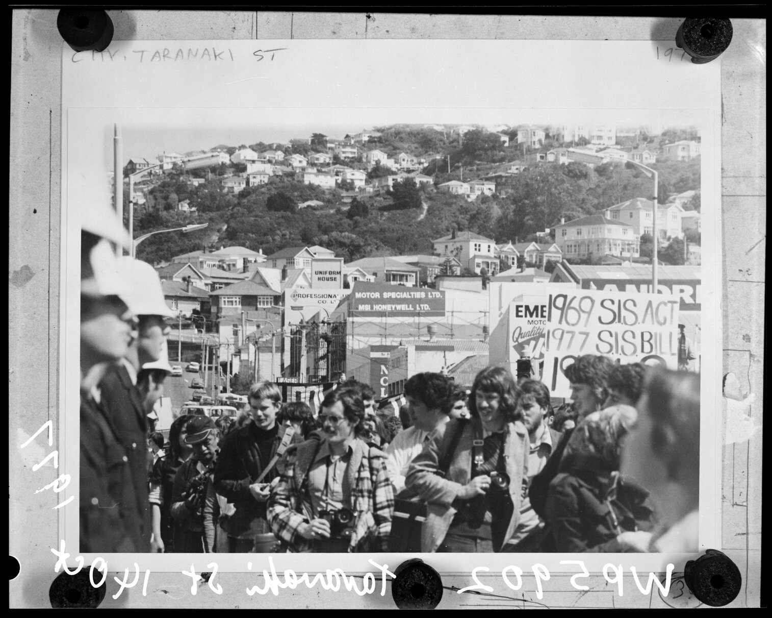Security Intelligence Service Demonstration March, Taranaki Street