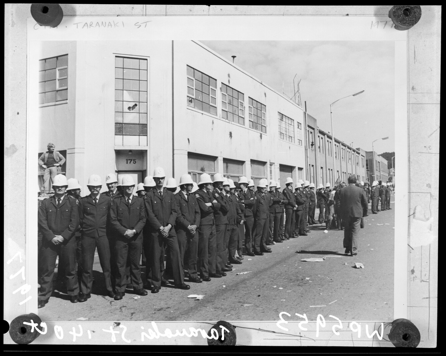 Security Intelligence Service Demonstration March, Taranaki Street