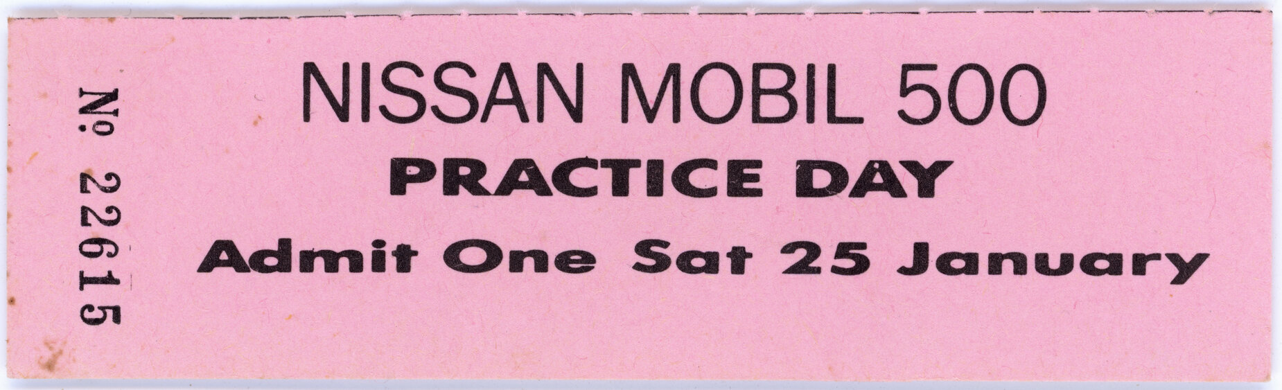 Mobil 500 Street Race ticket