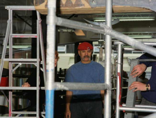 C, Installing artwork, artist