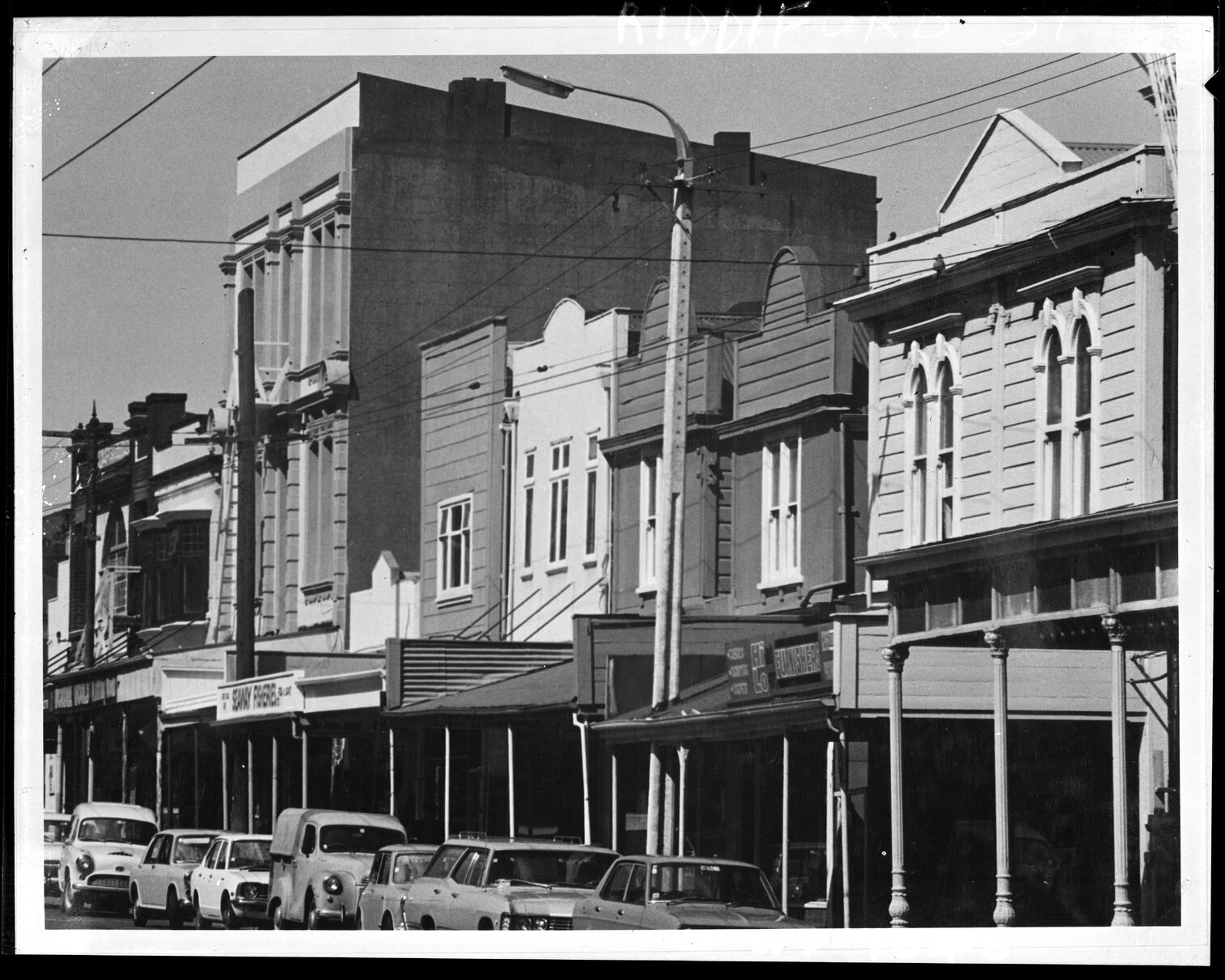 Shop fronts / verandahs, Riddiford Street