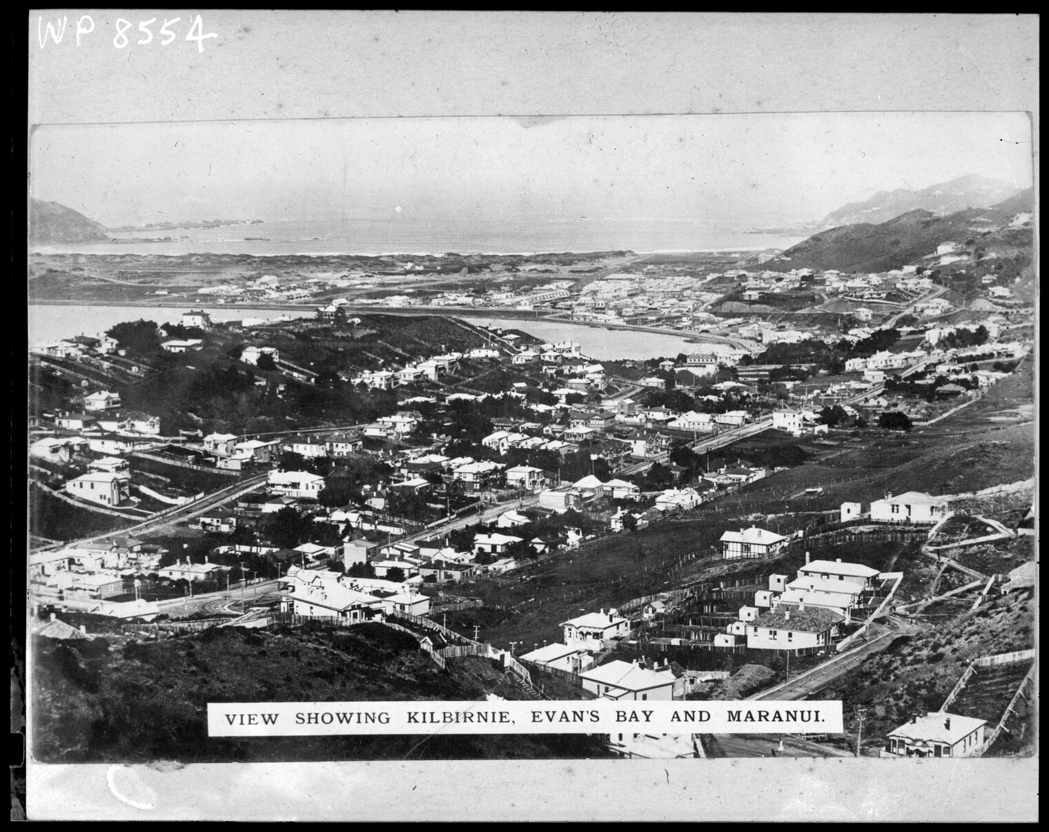 Elevated view showing Kilbirnie, Evans Bay and Maranui