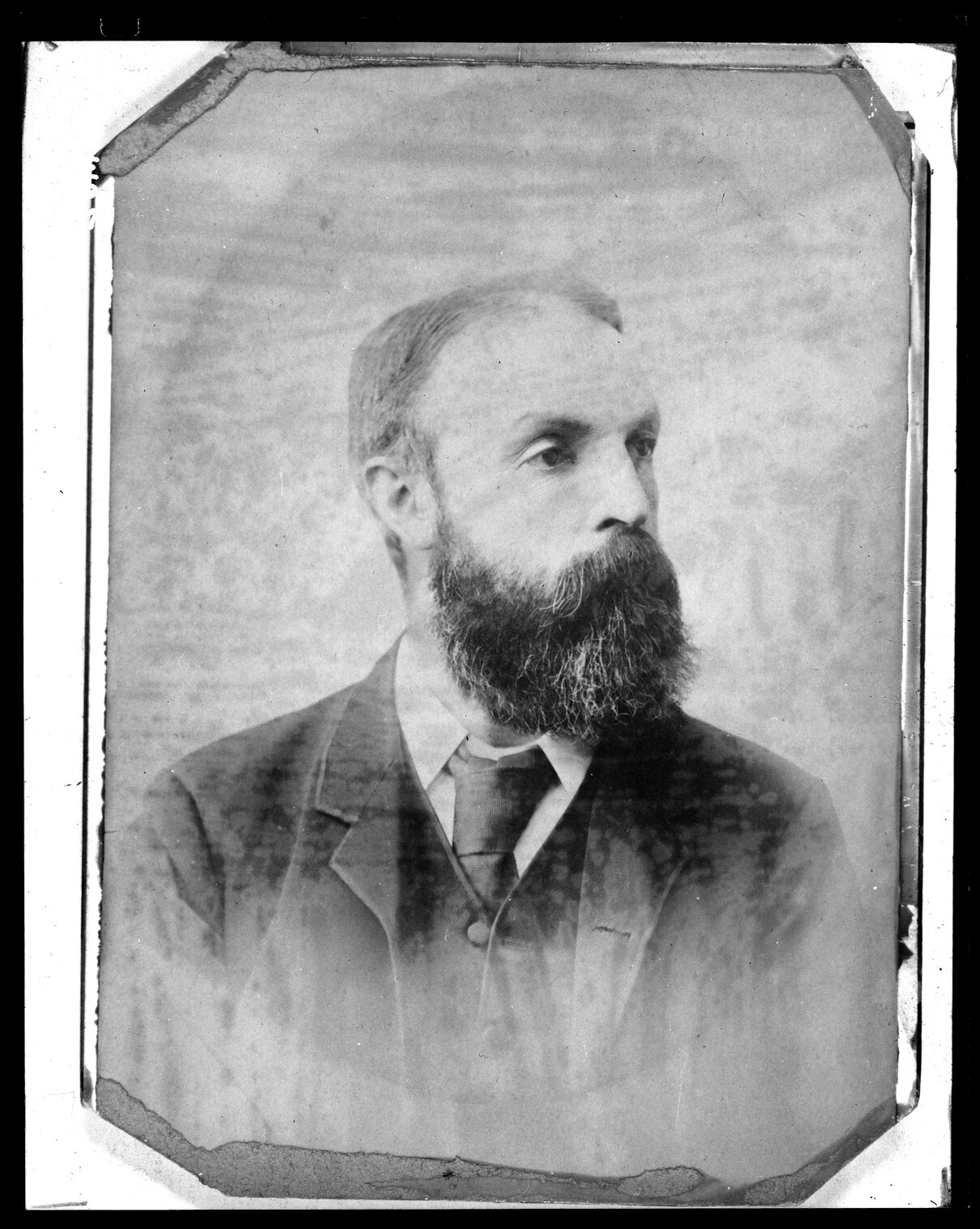 Portrait of Joseph Ellet Page, Town Clerk and Treasurer