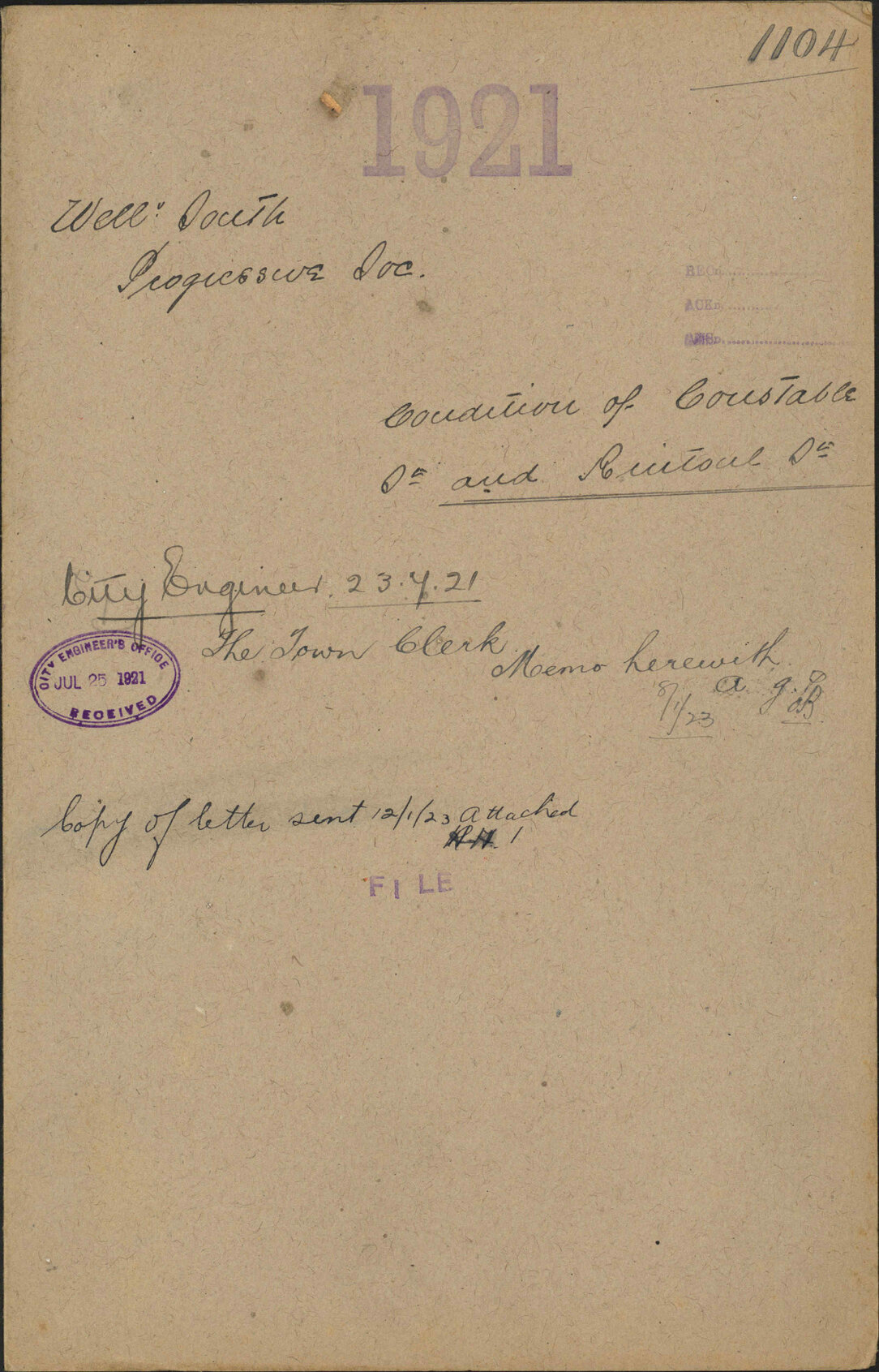Condition of Constable Street and Rintoul Street - Wellington South Progressive Society