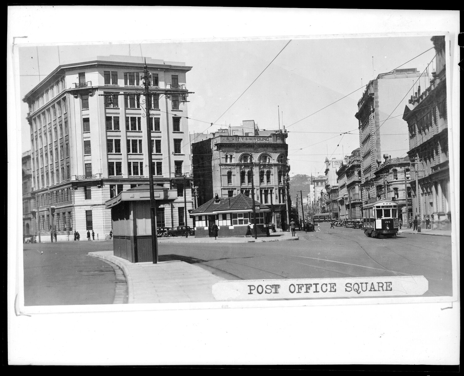 Post Office Square at intersection of Jervois Quay and Customhouse Quay