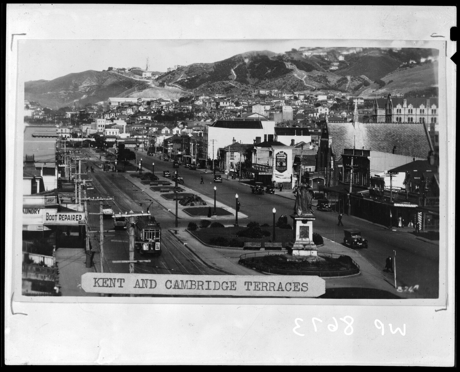Elevated view of Kent and Cambridge Terrace