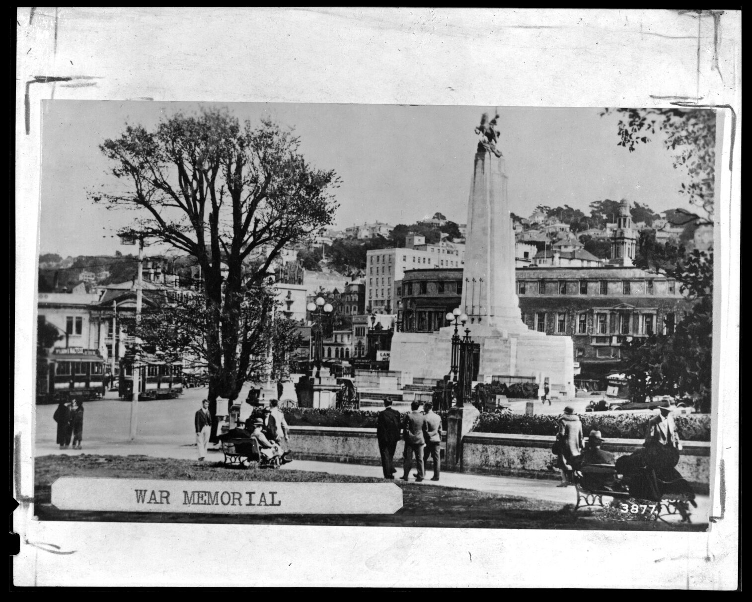 The Cenotaph War Memorial, from the grounds of Parliament