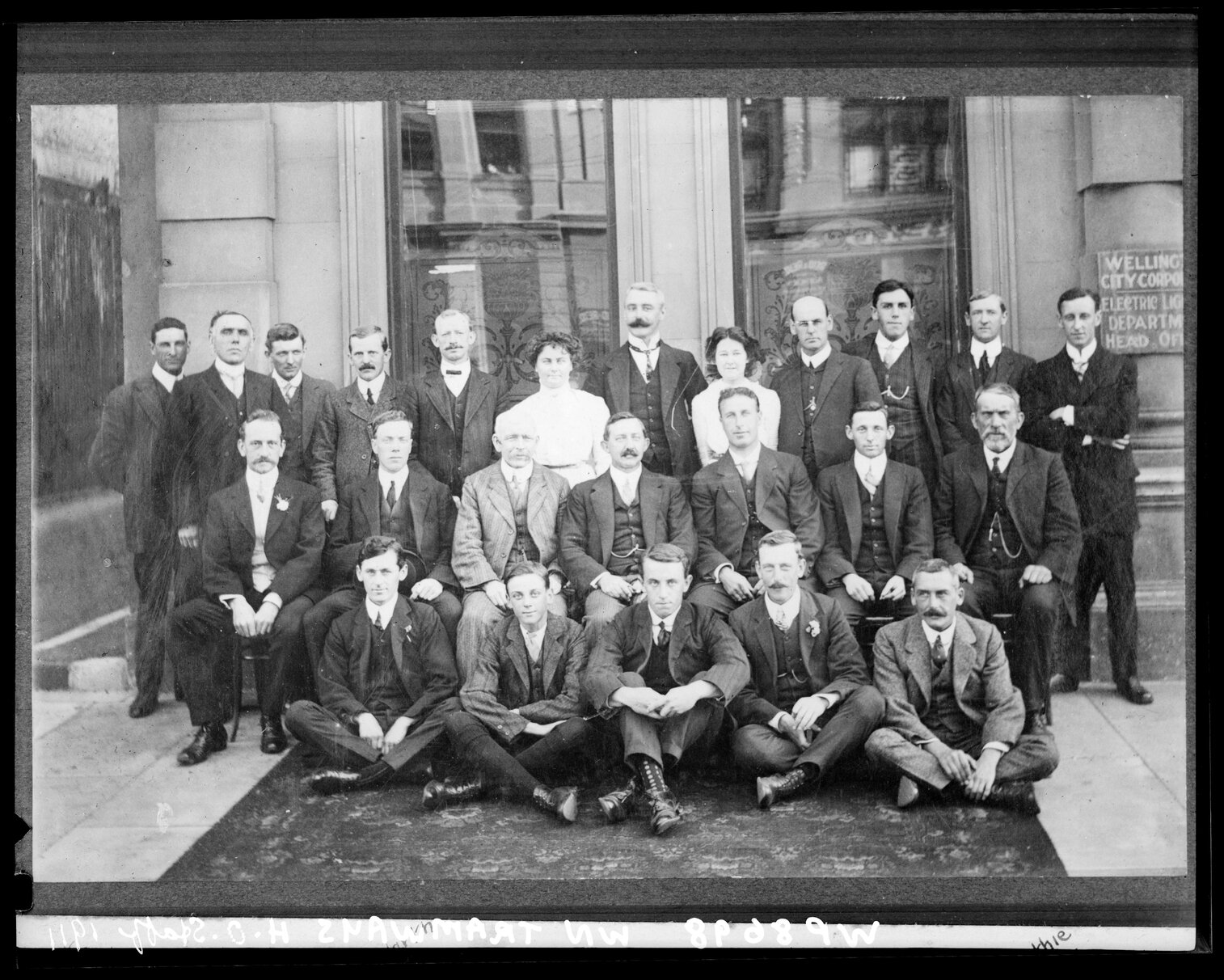 Head Office Staff, Electrical Tramways Department, Wellington City Council