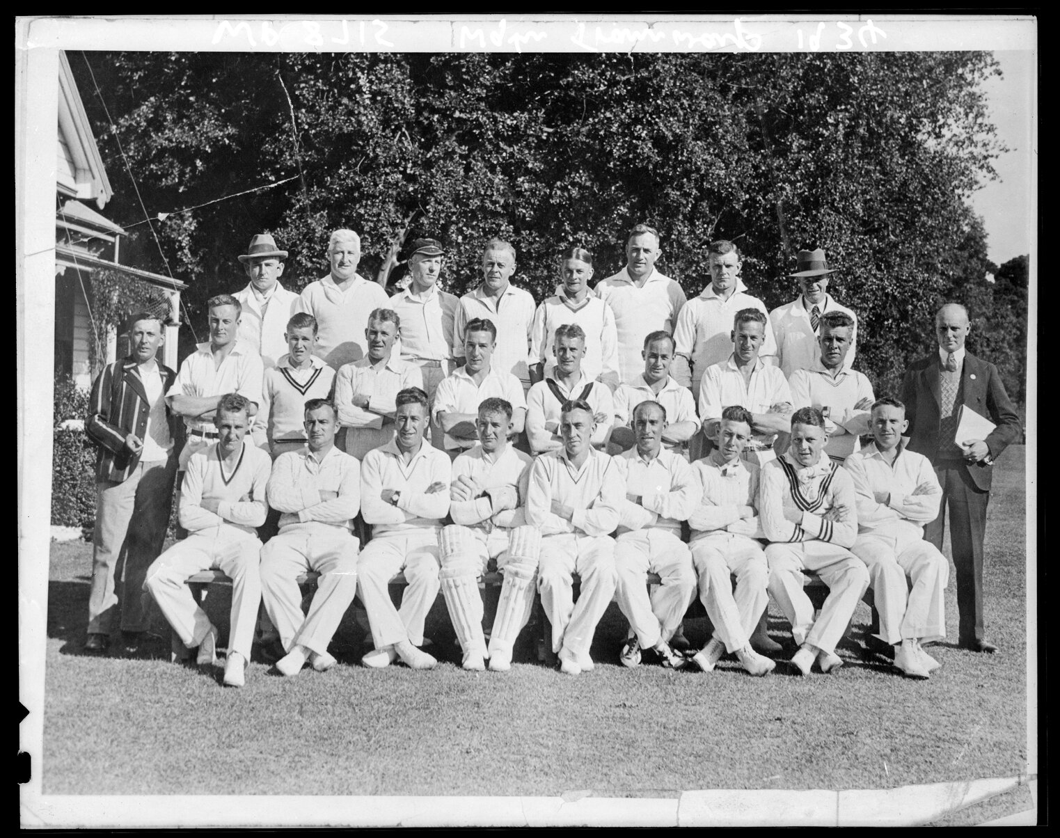 Wellington City Council Transport Department Cricket Team, group photograph.