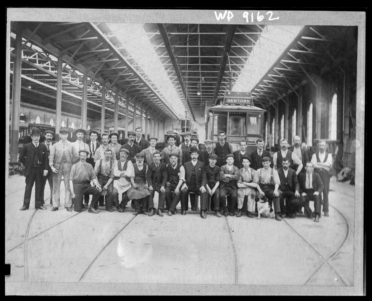 Wellington Tramways staff at Newtown or Kilbirnie workshop
