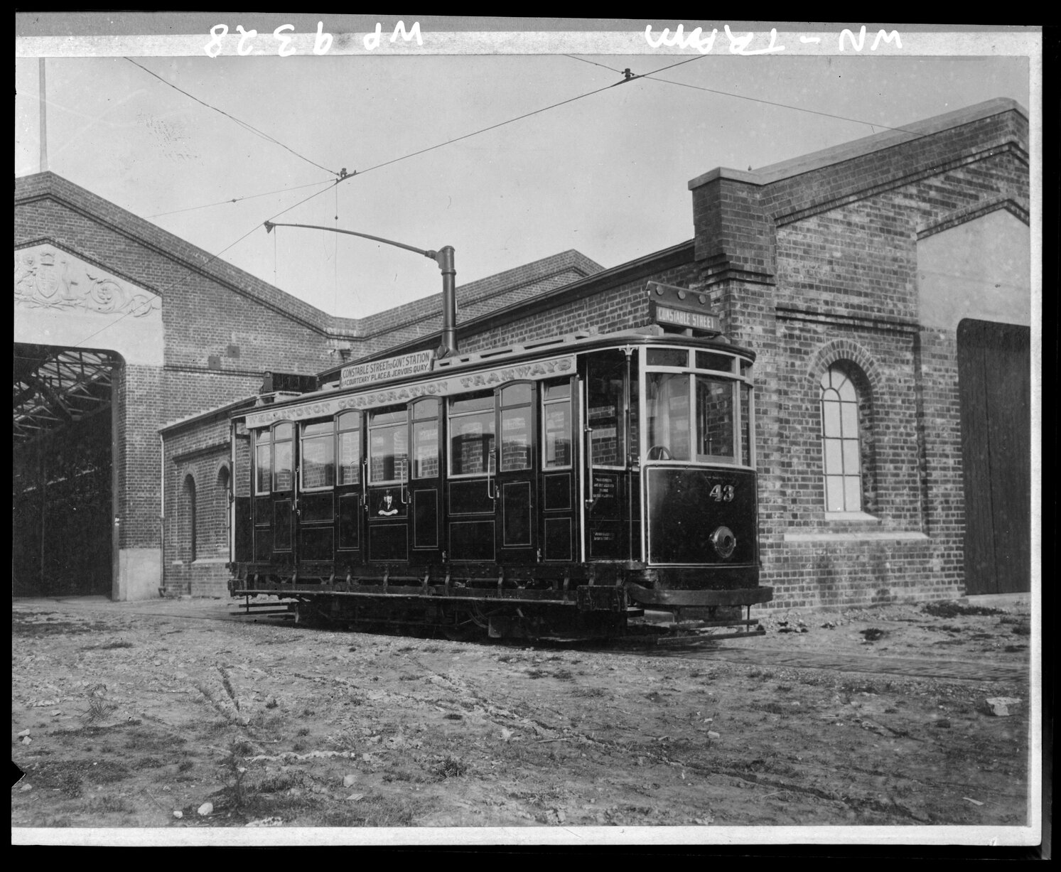 Wellington Corporation Tramways tram car no. 43