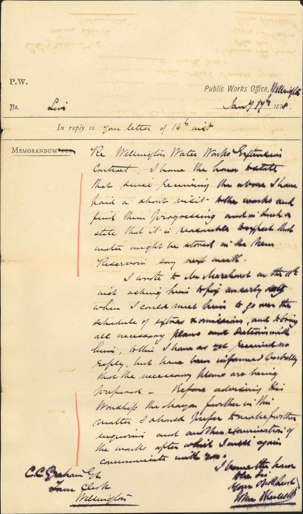 Re waterworks extension - Mackelt