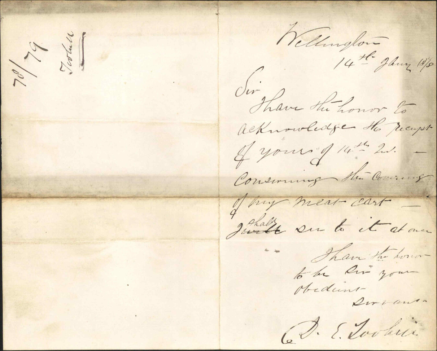 Re covering of meat cart - Torhull