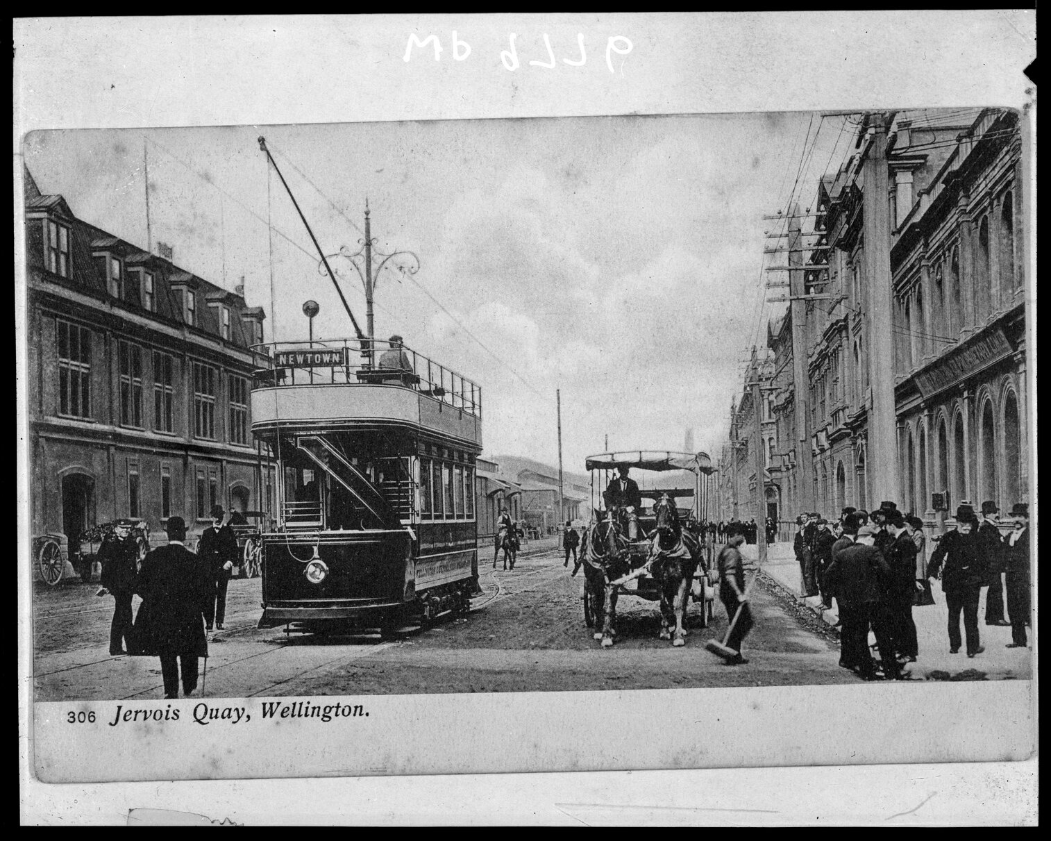 Tramcar bound for Newtown, ' Jervois Quay '