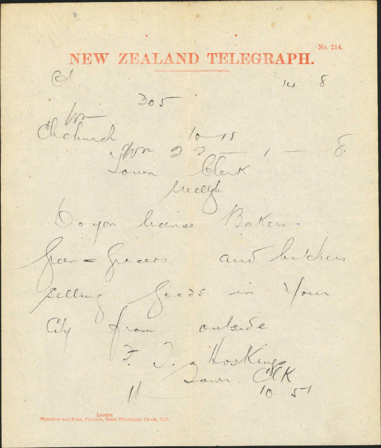 Query re licensing bakers