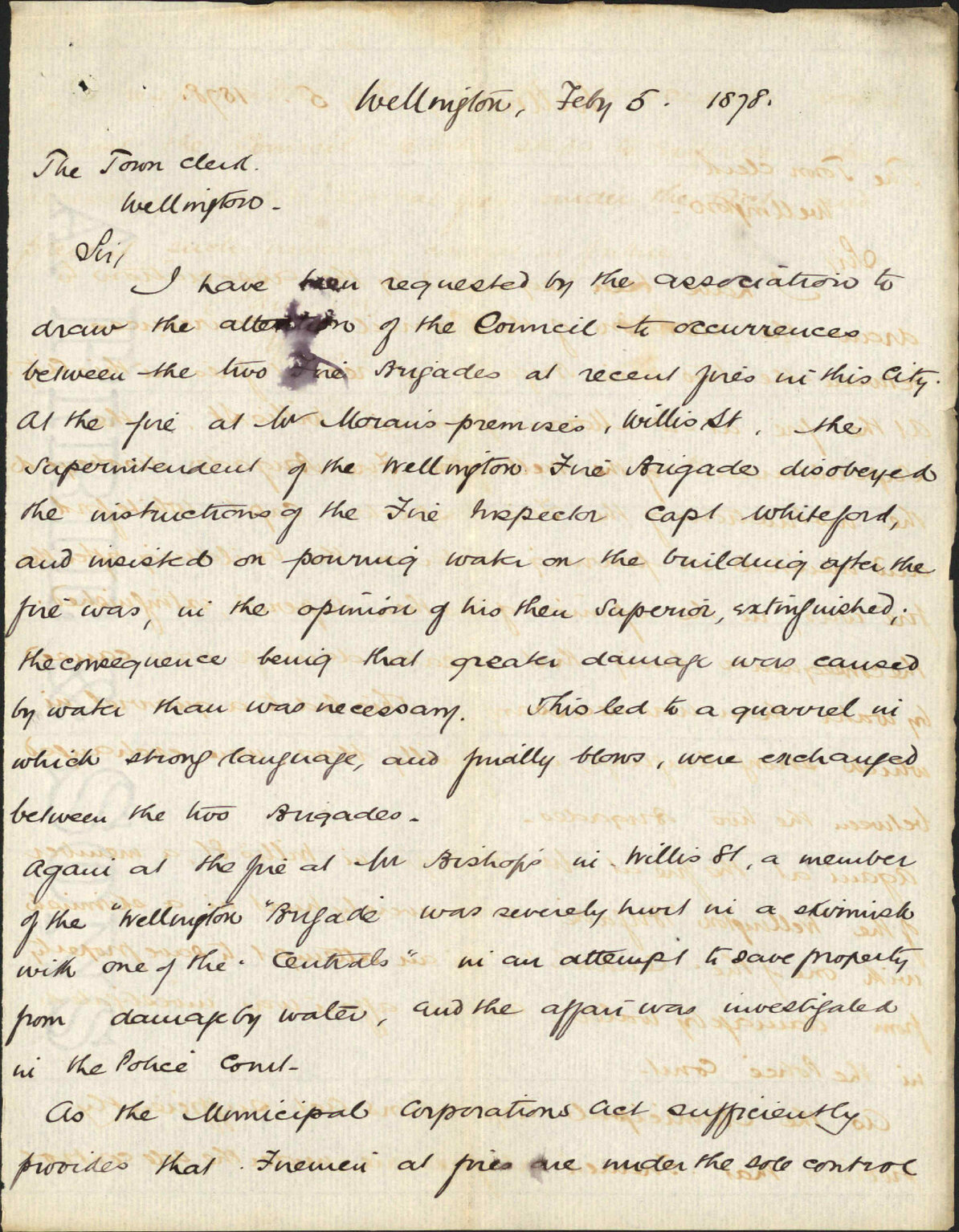 Re quarrels between the two fire brigades - Assn Fire Insurance Coys