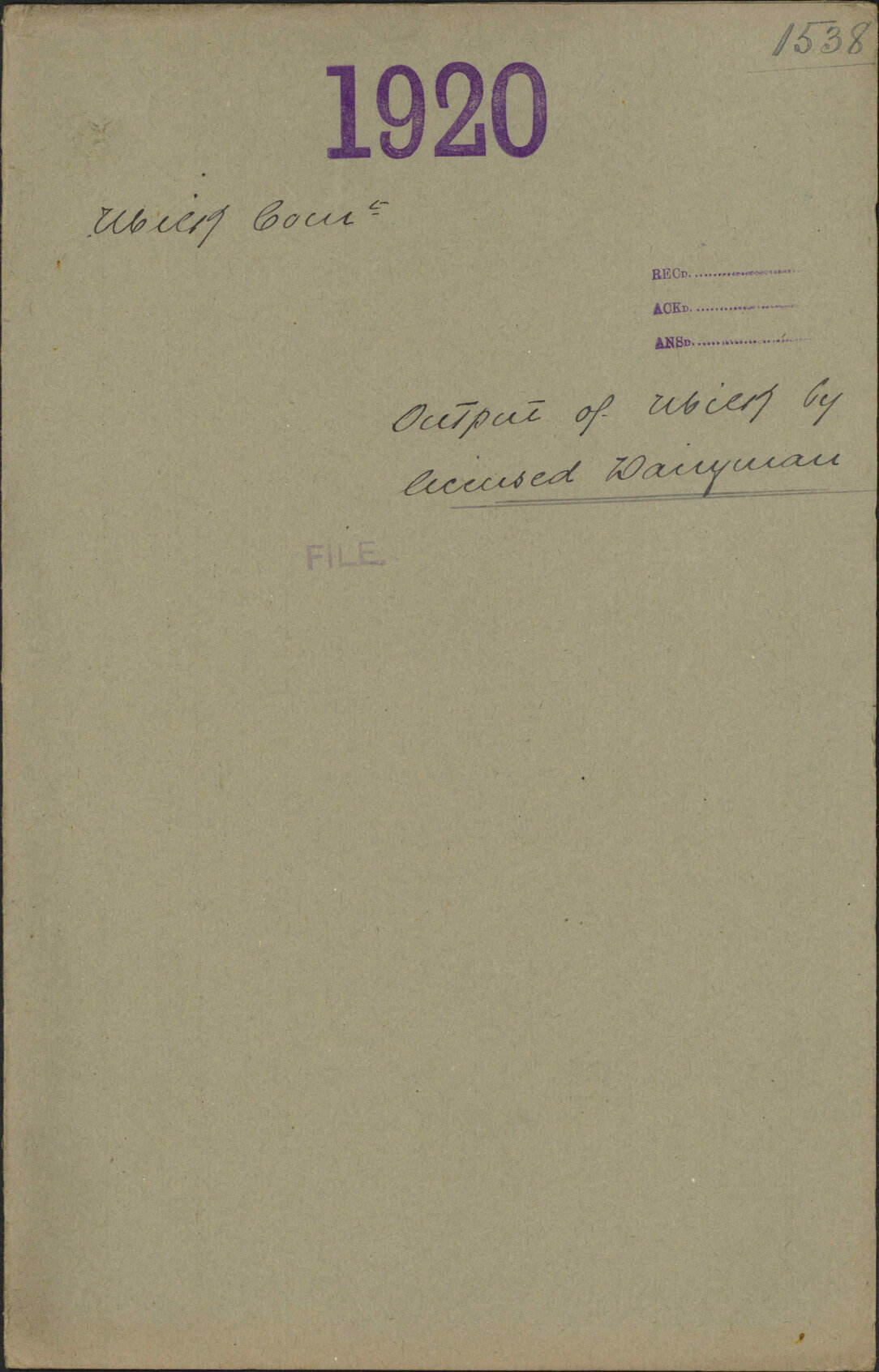 Output of milk by licensed Dairyman - Milk Committee