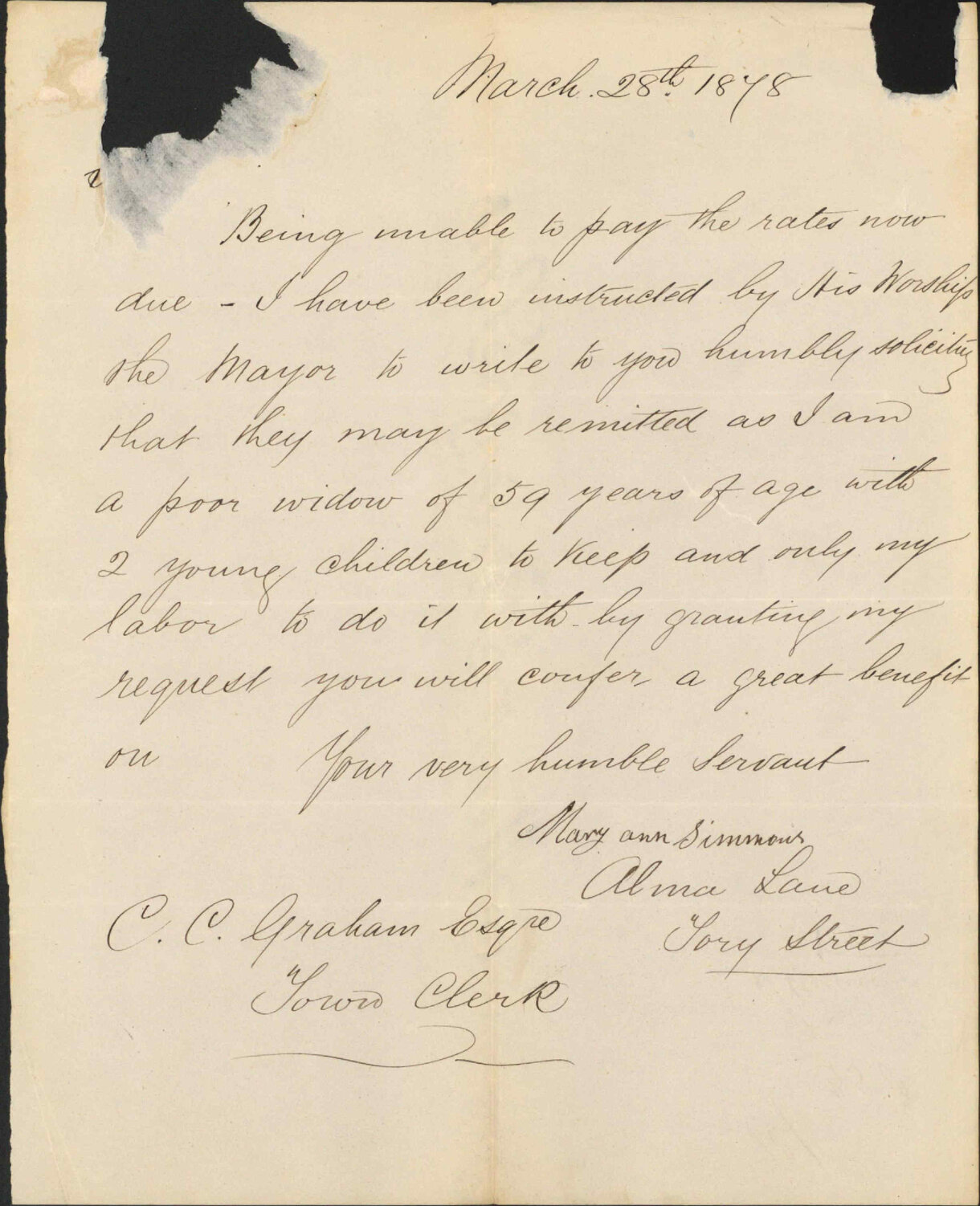 Re rates remittance - Mary Ann Simmons